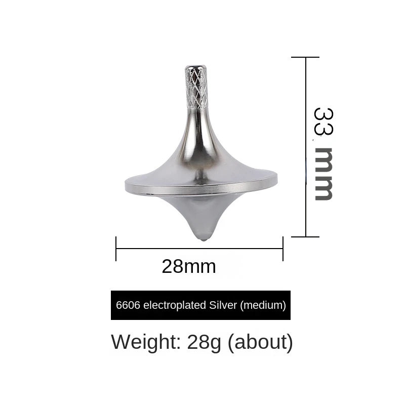 Metal Spinning Top – Brass Gyroscope Fidget Toy for Kids & Adults