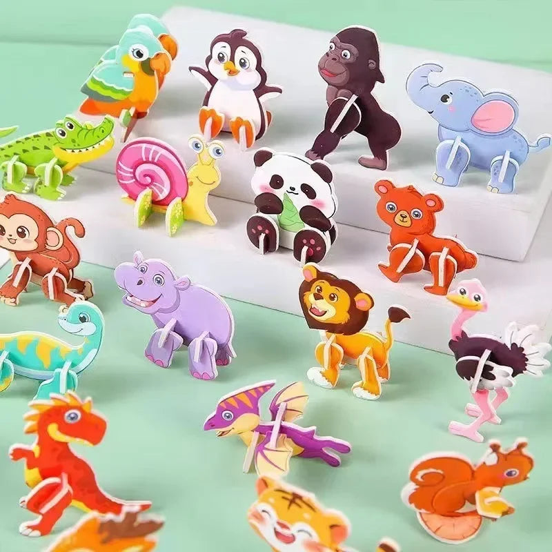 3D Paper Puzzle – DIY Animal & Model Craft Kit