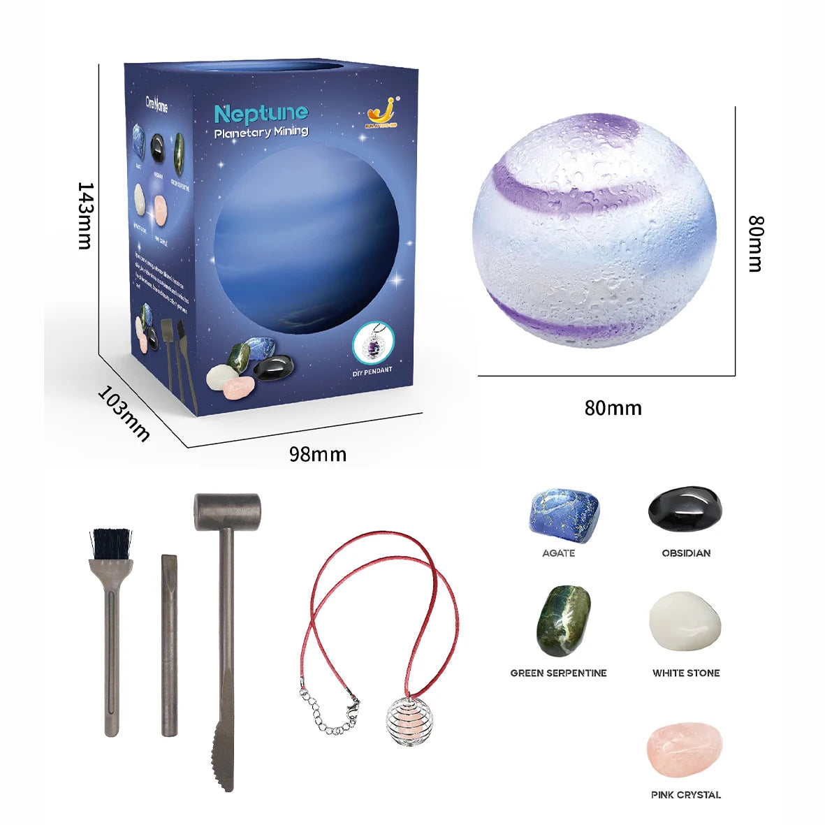 Planet Dig Kit | Solar System Mining & Science Exploration Toy