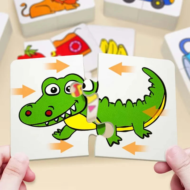 Montessori Toddler Puzzle – Wooden Animal Jigsaw Game