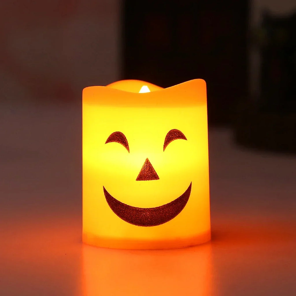 Halloween Flameless Candles – 6Pcs LED Pumpkin Skull Ghost Lights