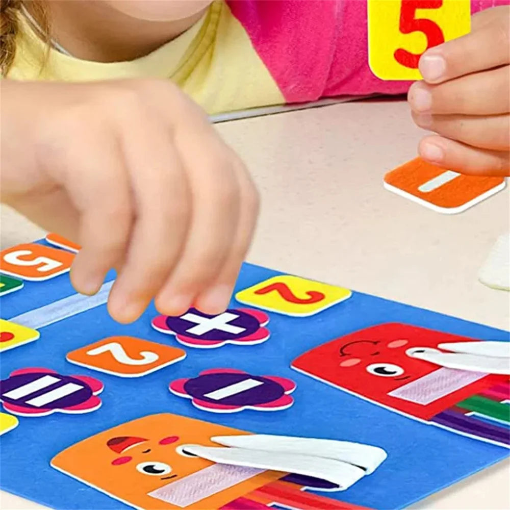 Felt Learning Board, Math Addition & Subtraction Toy
