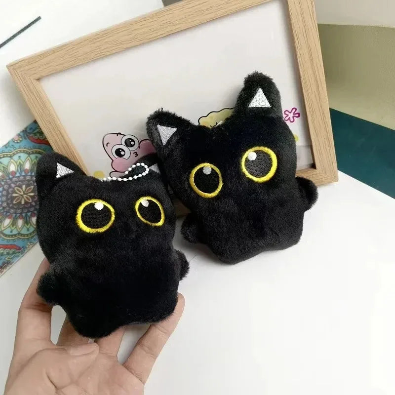 Black Cat Plush Toy – Cute Cuddly Cat Doll for Gifts