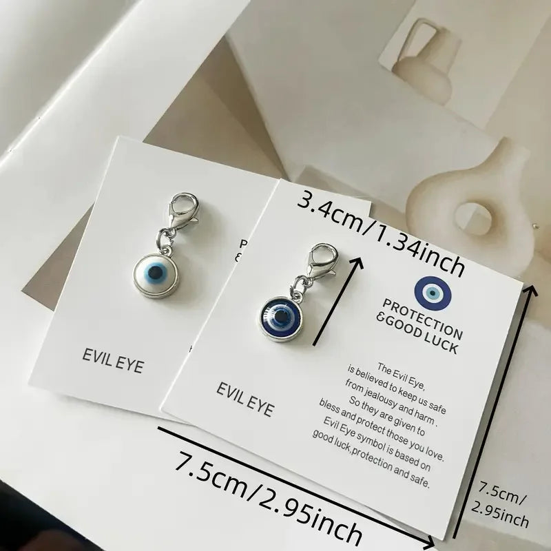 Evil Eye Keychain, Blue Eye Bag Charm Decorative Key Ring