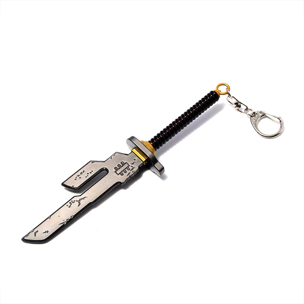 Anime Keychain Metal Sword Pendant Keyring for Collectors & Fans