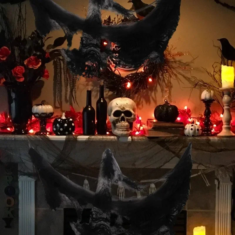 Halloween Spider Web Decoration – Stretchy Cobweb Party Decor