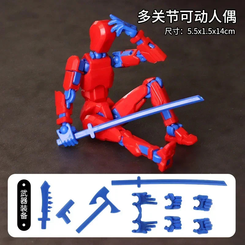 Movable Robot Action Figure – Multi-Jointed 14CM Model