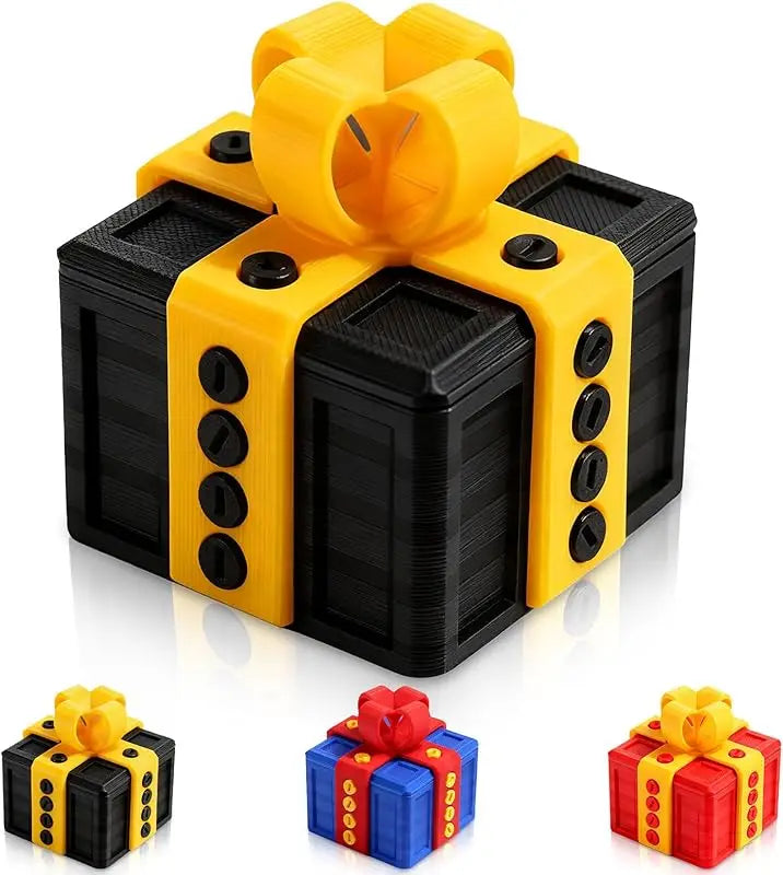 Screw Puzzle Gift Box, 3.15 Inch Money Puzzle Box for Holidays