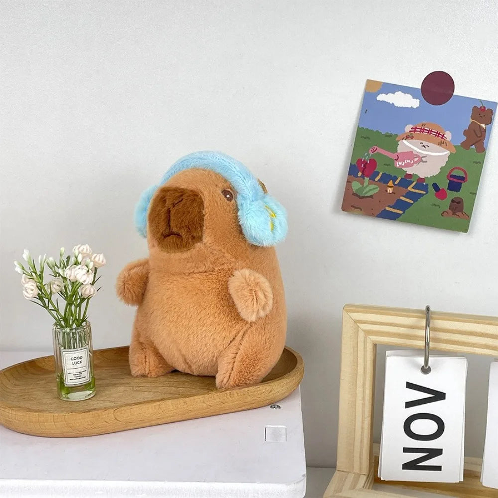 Cute Capybara Plush Toy Hoodie with Wings Simulation Doll Small Size Stuffed Animals Anime Fluffty Toy Birthday Party