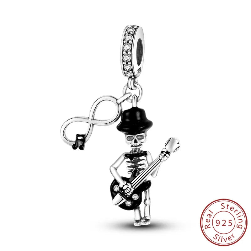 Halloween Charm Pendant Pumpkin Witch Bead Bracelet Jewelry