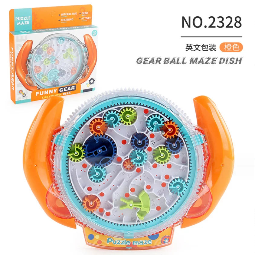 3D Gear Maze Puzzle – Balance Ball Labyrinth Toy for Kids