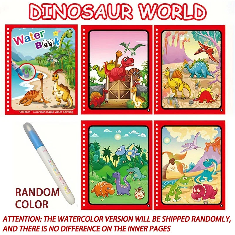 Reusable Water Coloring Book – Magic Drawing Book for Kids