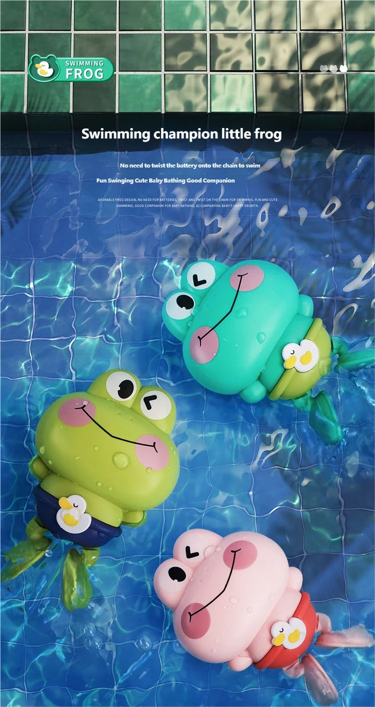 Clockwork Frog Bath Toy – Floating Toy for Kids & Toddlers