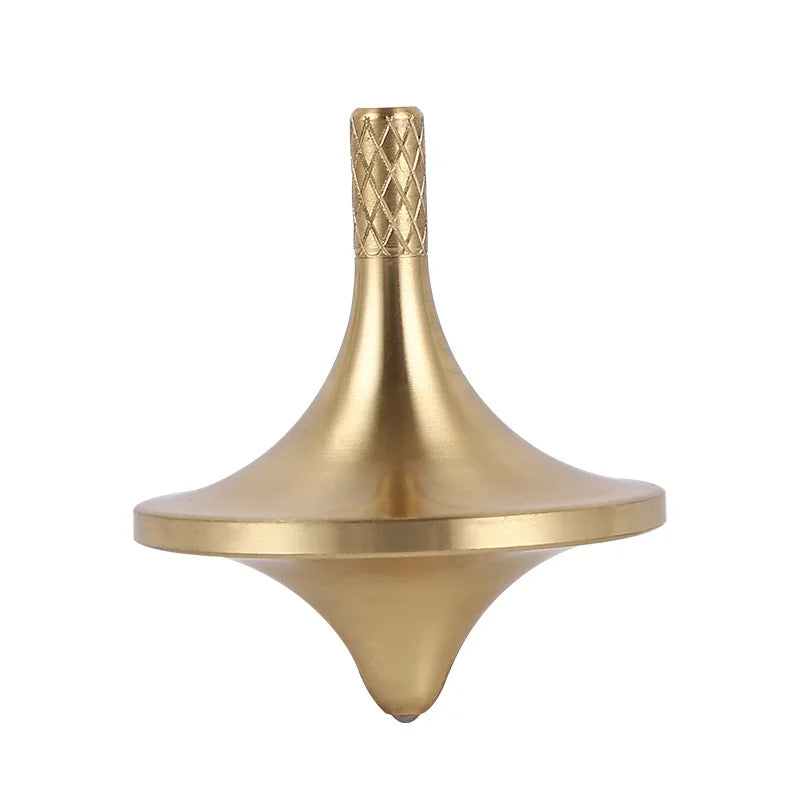 Metal Spinning Top – Brass Gyroscope Fidget Toy for Kids & Adults