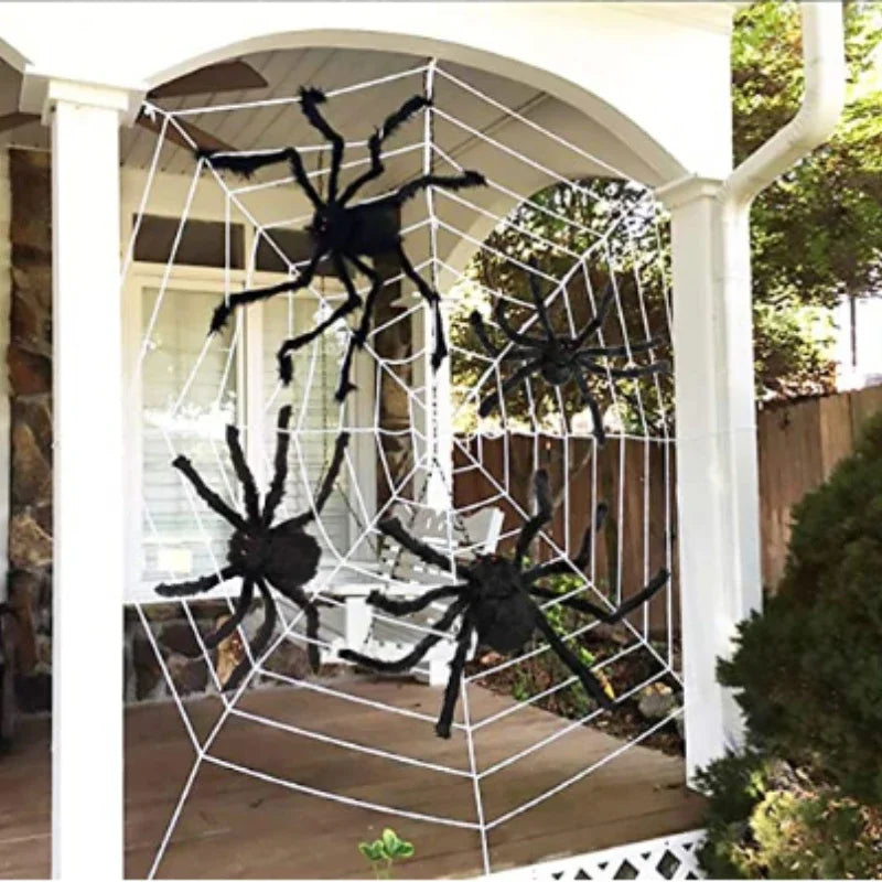 Giant Plush Spider – Large Halloween Decoration