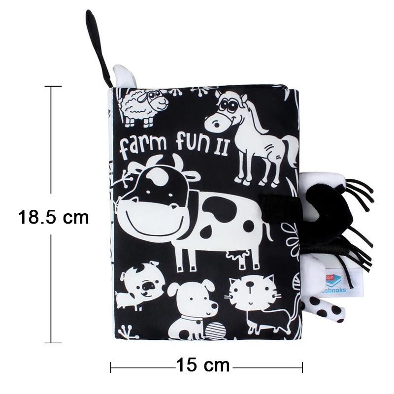 Baby Sensory Book – Soft 3D Touch & Feel Cloth Learning Toy