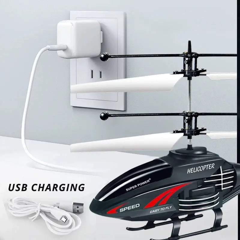 RC Helicopter for Kids – Gesture Control LED Flying Toy